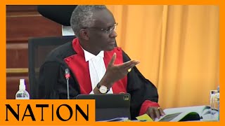 Justice Lenaola challenges Murgor on reports of logging in of tally [upl. by Retsim]