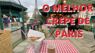 O MELHOR CREPE DE PARIS COM VISTA PARA A TORRE EIFFEL [upl. by Caves512]