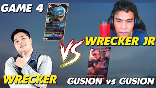 WRECKER VS WRECKER JR  GAME 4  1V1 GUSION [upl. by Etnaed645]