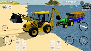 Drive John Deere Tractor and JCB 😱🔥💪 jcb johndeere tractor gamingvideos gaming [upl. by Elac]