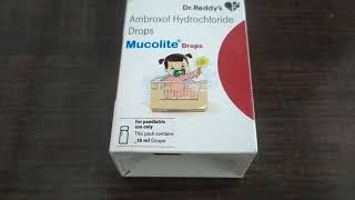 mucolite drop Uses  Ambroxol hydrochloride drop benifit [upl. by Margarita]