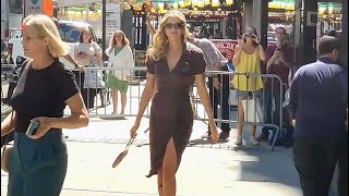 Kate Upton Leaves Good Morning America In A Vivienne Westwood Dress In New York City [upl. by Ruffin]