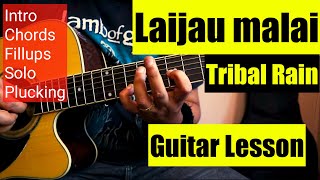 Laijau Malai  Guitar Lesson  Tribal Rain  Intro Solo  Chords Fillups and Plucking [upl. by Trebeh]