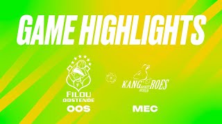 Filou Oostende vs Kangoeroes Basket Mechelen  Game Highlights [upl. by Noira]