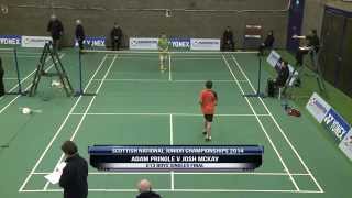 U13 Boys Singles Final  Scottish National Junior Championships 2014 [upl. by Bond182]