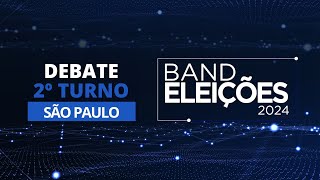 AO VIVO Eleições 2024 Debate na Band dos Candidatos à Prefeitura de São Paulo 2º Turno [upl. by Brenden]