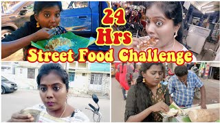 I ate only Street Food for 24 Hours  Food Challenge  Indian Street Food [upl. by Reinald]