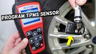 HOW TO PROGRAM TPMS SENSOR ON A CAR PROGRAM TIRE PRESSURE SENSOR [upl. by Curry]