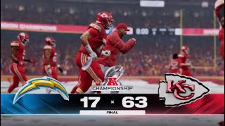 Chiefs vs Chargers AFC championship [upl. by Fairley529]