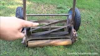 How a manual grass cutting machine works  Must watch [upl. by Lletnahs]