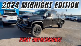 2024 Chevrolet Silverado 2500 HD Midnight edition LTZ  First impressions [upl. by Samoht]