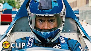 Tony Stark at the Monaco Grand Prix Race Scene  Iron Man 2 2010 Movie Clip HD 4K [upl. by Risteau]