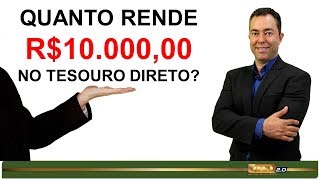 QUANTO RENDE 10 MIL NO TESOURO DIRETO Investimentos [upl. by Llohcin]