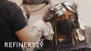 Getting Low Maintenance Contouring Highlights  Hair Me Out  Refinery29 [upl. by Mariand]