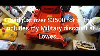 Ariens Edge Zeroturn 52quot mower for the homesteadworth ithow much  how did it do Lowes [upl. by Derron23]