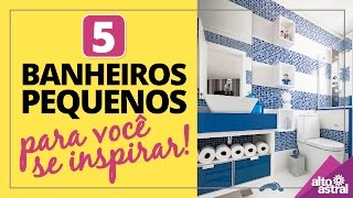 5 banheiros decorados para você se inspirar [upl. by Nniroc450]