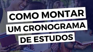 5 Dicas para Montar um Cronograma de Estudos  Brasil Escola [upl. by Nikolaos368]