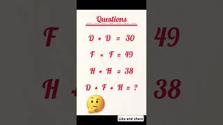 Maths riddle maths question brilliant maths mathshorts [upl. by Johnath]