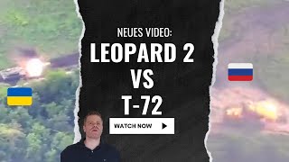 Leopard 2A6 vs T72 Erstes Leopardvideo gegen Panzer aufgetaucht [upl. by Anoo]