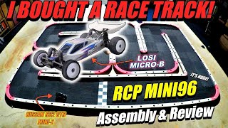 RCP MINI96 Losi MicroB RACE TRACK ASSEMBLY amp REVIEW  INFERNO MP9 amp NISSAN R32 MINIZ [upl. by Margarette]