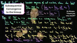 Subsequences Converging to Limsup and Liminf of a Sequence [upl. by Solahcin]