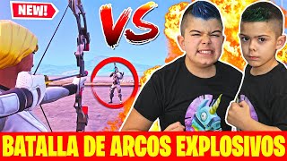 BATALLA DE ARCOS EXPLOSIVOS EN FORTNITE PINO vs ARES Modo Creativo [upl. by Aihsein]