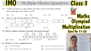 Olympiad Exam for Class 3 Maths 2023  Maths Olympiad Mock Test for Class 3  IMO Class 3 Q no 1120 [upl. by Oleic]