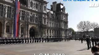 Remise du drapeau du Régiment Blindé des Fusiliers Marins  PART 2 [upl. by Norma]