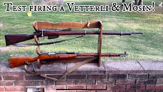 Test Firing My 18708715 Vetterli amp M9130 Mosin Nagant [upl. by Krauss]