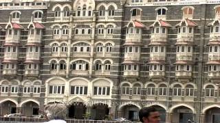 Outside view of The Taj Mahal Palace Hotel Mumbai [upl. by Cordi]