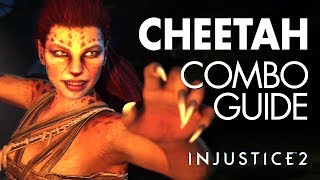 CHEETAH Beginner Combo Guide  Injustice 2 [upl. by Allin]