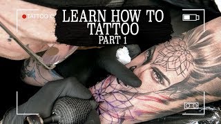 PART 17 LEARN HOW TO TATTOO TATTOO TECHNIQUES LEARN HOW TO LINE SHADE STIPPLE AND MORE [upl. by Eigram93]