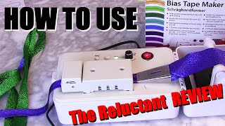 how to use bias tape maker and review [upl. by Aisinoid]