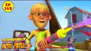 Motu Patlu  Holi  Best Cartoon For Kids [upl. by Tlaw]