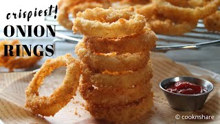 How to Make Super Crispy Homemade Onion Rings [upl. by Ingemar]