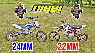 The ULTIMATE JettingTuning Guide  NIBBI Racing 22mm amp 24mm Carbs on 125cc Pit Bike [upl. by Nydnarb882]