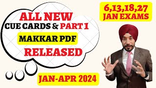 Good news Makkar pdf jan to april 2024 released  new makkar pdf january 2024 new cue cards list [upl. by Siraved]