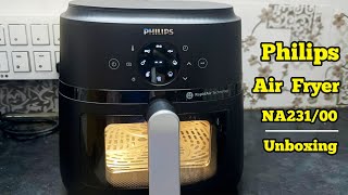 Philips 62 Liter Air Fryer NA23100 with Touch panel amp Cooking window  Unboxing [upl. by Ulda]