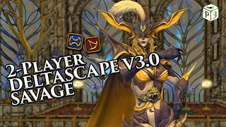 2Player Deltascape V30 Savage  Halicarnassus  Warrior amp Summoner  FFXIV [upl. by Annuaerb]