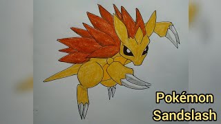 Drawing  Pokémon  sandslash [upl. by Carmela]