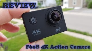 F60 4K WIFI Action Camera REVIEW and Sample Footage [upl. by Pacifa]