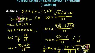 4 Matematika Klasa 8 Mesimi 4 Numrat dhjetorë dhe numrat thyesorë [upl. by Siroled]