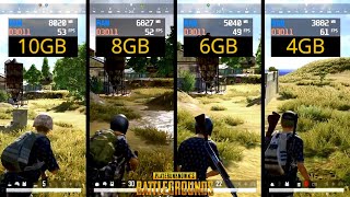 Pubg  4gb vs 6gb vs 8gb vs 10gb  Ram Test  2020 [upl. by Kevyn]