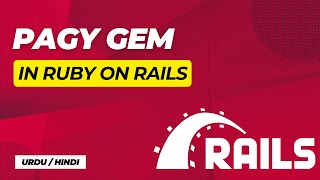 Pagination Gem in Rails  Pagy Gem  Ruby on Rails [upl. by Rashidi]