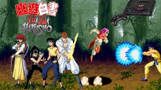 YU YU HAKUSHO SUNSET FIGHTERS Sega GenesisMega Drive Gameplay Até ZERAR [upl. by Normalie579]