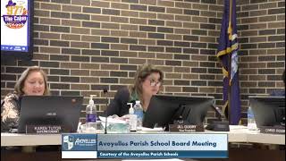 Avoyelles Parish School Board Monthly Meeting [upl. by Ecinom]