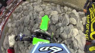 Factory Kawasaki KX250F EnduroCross Race Test [upl. by Leahsim]