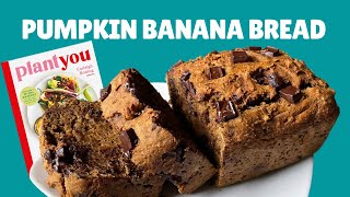 Easy One Bowl Pumpkin Banana Bread from PlantYou Book [upl. by Klatt]