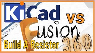 81  KiCad Vs Fusion 360  Designing an Resistor  Part 2 [upl. by Sausa]