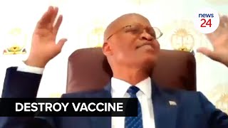 WATCH  God must destroy Covid19 vaccines  Mogoeng defends his controversial prayer [upl. by Frederigo]